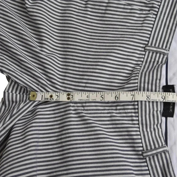 Banana Republic Factory Avery Seesucker Striped Pants Ankle Size 4 - Picture 10 of 11